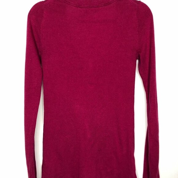 OLD NAVY V-neck Fuchsia Pink Deep-V Perfect Fit Long Sleeve Sweater SIZE SMALL - Picture 9 of 13